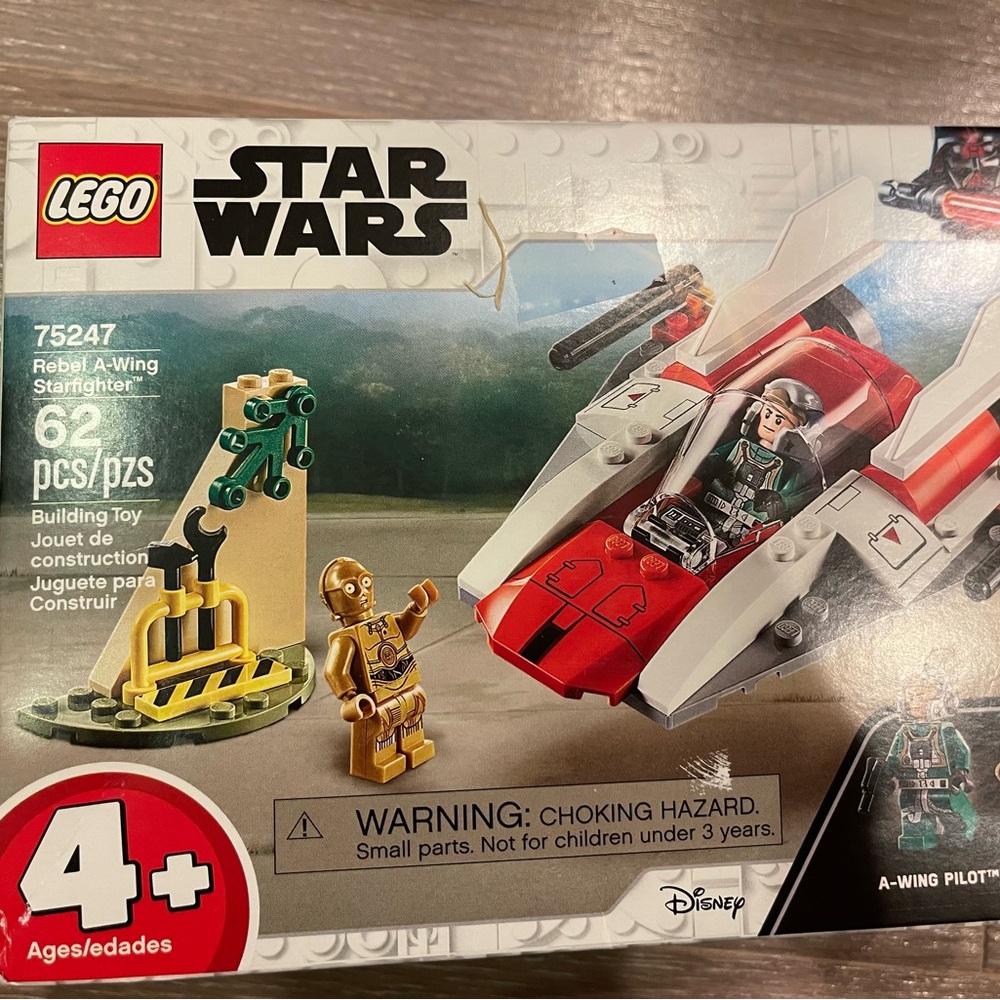 New sealed retired lego 75247 Star Wars Rebel A Wing Starfighter C-3PO and Pilot